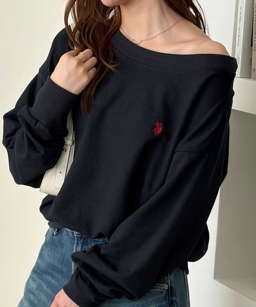 GeeRA別注【U.S. POLO ASSN.】ボートネックスウェット（スウェット