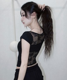 lace back tops. / レース バック トップス