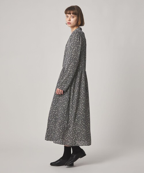 Steven Alan(スティーブンアラン)の「<Steven Alan>ドット フラワー ワンピース(ワンピース・レディース・ダークブラウン/ネイビー・S/M)」の3枚目の写真