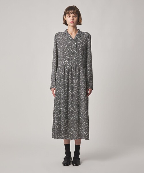 Steven Alan(スティーブンアラン)の「<Steven Alan>ドット フラワー ワンピース(ワンピース・レディース・ダークブラウン/ネイビー・S/M)」の5枚目の写真