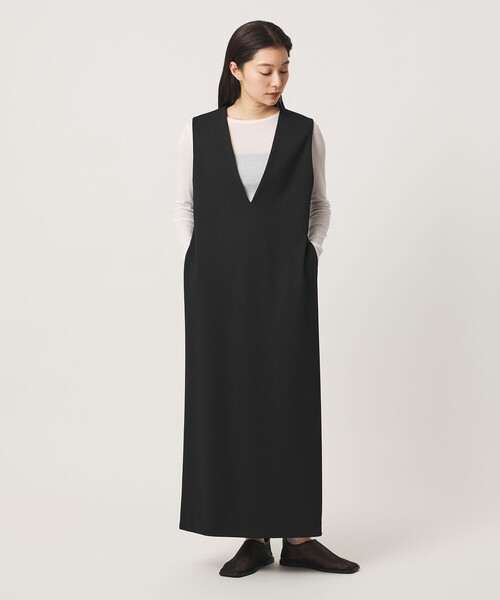 MARW UNITED ARROWS(マルゥ ユナイテッドアローズ)の「<MARW UNITED ARROWS>ジャージー ジャンパースカート(ワンピース・レディース・ブラック/ネイビー・36/38)」の2枚目の写真