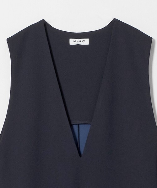 MARW UNITED ARROWS(マルゥ ユナイテッドアローズ)の「<MARW UNITED ARROWS>ジャージー ジャンパースカート(ワンピース・レディース・ブラック/ネイビー・36/38)」の6枚目の写真
