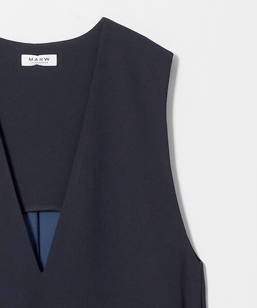 MARW UNITED ARROWS(マルゥ ユナイテッドアローズ)の「<MARW UNITED ARROWS>ジャージー ジャンパースカート(ワンピース・レディース・ブラック/ネイビー・36/38)」の7枚目の写真