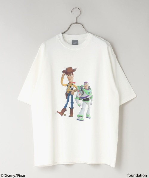 LOWRYS FARM(ローリーズファーム)の「LFM(U) /TOY STORY(トイ・ストーリー)/プリントTEE 878229(Tシャツ/カットソー・メンズ・ホワイト系その他/ブラック系その他/ホワイト/ブラック・MEDIUM/LARGE)」の12枚目の写真