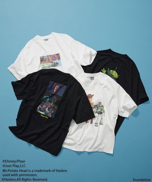 LOWRYS FARM(ローリーズファーム)の「LFM(U) /TOY STORY(トイ・ストーリー)/プリントTEE 878229(Tシャツ/カットソー・メンズ・ホワイト系その他/ブラック系その他/ホワイト/ブラック・MEDIUM/LARGE)」の5枚目の写真