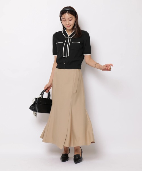 JUSGLITTY(ジャスグリッティー)の「ラップ風アシメマーメイドスカート(スカート・レディース・ダークブラウン/キャメル・2/1/0)」の9枚目の写真