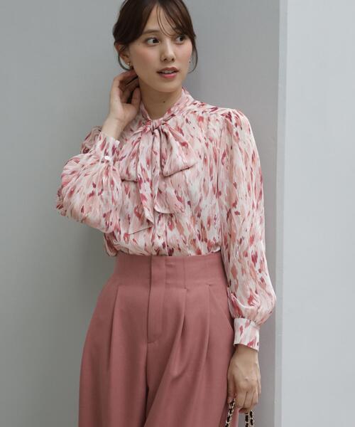 COUP DE CHANCE(クードシャンス)の「【手洗い可/日本製】レオパード ボウタイブラウス(シャツ/ブラウス・レディース・ベージュ系その他4/ライトグレー系/ピンク系5・34/36/38/40)」の17枚目の写真