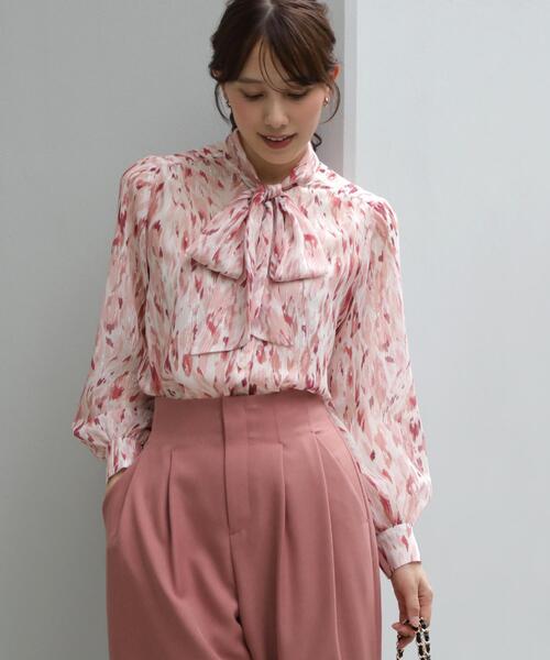 COUP DE CHANCE(クードシャンス)の「【手洗い可/日本製】レオパード ボウタイブラウス(シャツ/ブラウス・レディース・ベージュ系その他4/ライトグレー系/ピンク系5・34/36/38/40)」の19枚目の写真