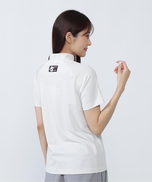 MASTER BUNNY EDITION(マスターバニーエディション)の「ダイヤベアジャガード半袖モックネックカットソー(Tシャツ/カットソー・レディース・グレー系その他2/グレー/オレンジ・MEDIUM/LARGE)」の5枚目の写真