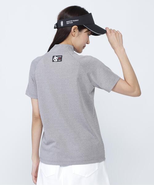 MASTER BUNNY EDITION(マスターバニーエディション)の「ダイヤベアジャガード半袖モックネックカットソー(Tシャツ/カットソー・レディース・グレー系その他2/グレー/オレンジ・MEDIUM/LARGE)」の9枚目の写真