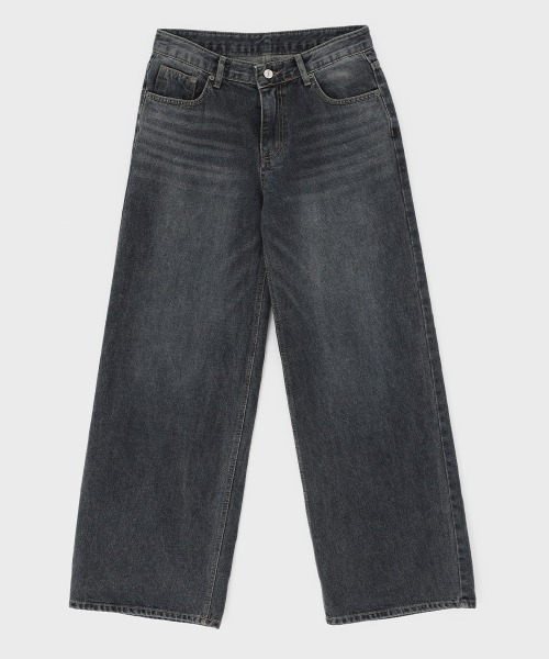 BLACKUP（ブラックアップ）の「[B-DENIM] DARK BLUE WIDE 059（デニムパンツ・レディース・ダークブルー・SMALL/LARGE/MEDIUM）」の11枚目の写真