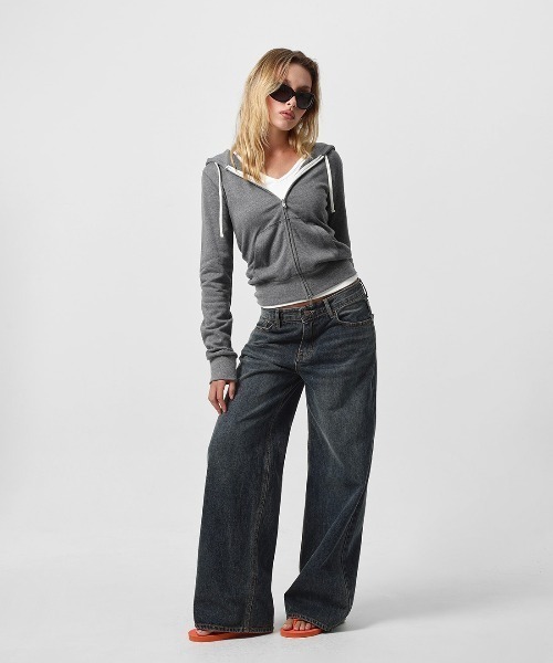BLACKUP（ブラックアップ）の「[B-DENIM] DARK BLUE WIDE 059（デニムパンツ・レディース・ダークブルー・SMALL/LARGE/MEDIUM）」の18枚目の写真
