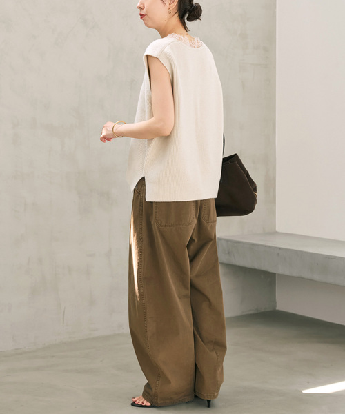 Spick & Span(スピックアンドスパン)の「《一部店舗+WEB限定》レースニットベスト(ベスト・レディース・チャコールグレー/ホワイト系その他・FREE)」の17枚目の写真