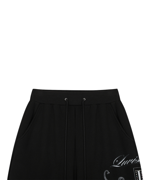 LUVISTRUE（ラヴイズトゥルー）の「RL CROSS COLORSTONE TRAINING PANTS(BLACK)（スウェットパンツ・レディース・その他・FREE）」の4枚目の写真