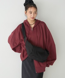 【forksy.】<モンスターシリーズ>ボリュームスリーブ ダブルジップBIGパーカー