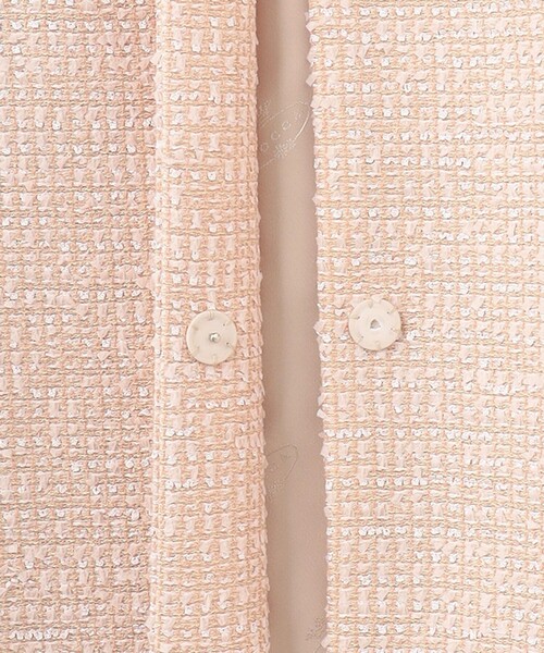 TOCCA(トッカ)の「NOBLE SHADOW TWEED ツイードコート(ダウンジャケット/コート・レディース・ブラック系5/ピンク系5・0/2/4)」の21枚目の写真