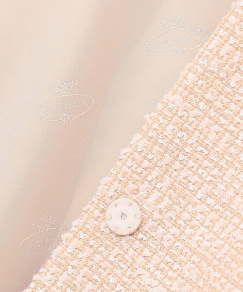 TOCCA(トッカ)の「NOBLE SHADOW TWEED ツイードコート(ダウンジャケット/コート・レディース・ブラック系5/ピンク系5・0/2/4)」の22枚目の写真