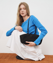 LONG HANDLE SHOULDER BAG_DARK BROWN