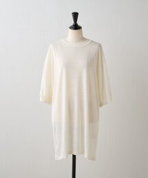 LIVETART | リネン天竺袖パフチュニック(Tシャツ/カットソー)