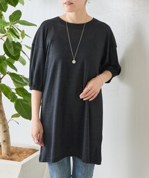 リネン天竺袖パフチュニック