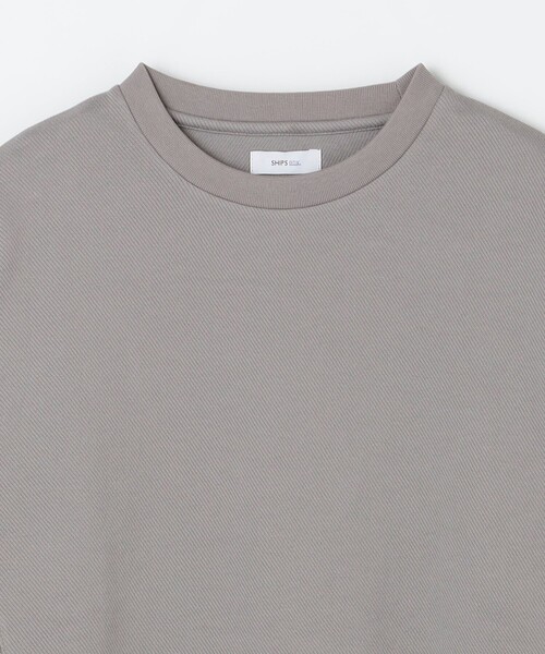 SHIPS any(シップス エニィ)の「〈洗濯機可能〉カルゼ ダブルフェイス クルーネック プルオーバー◆(Tシャツ/カットソー・メンズ・グリーン/ブラック/チャコールグレー・MEDIUM/LARGE/X-LARGE)」の20枚目の写真