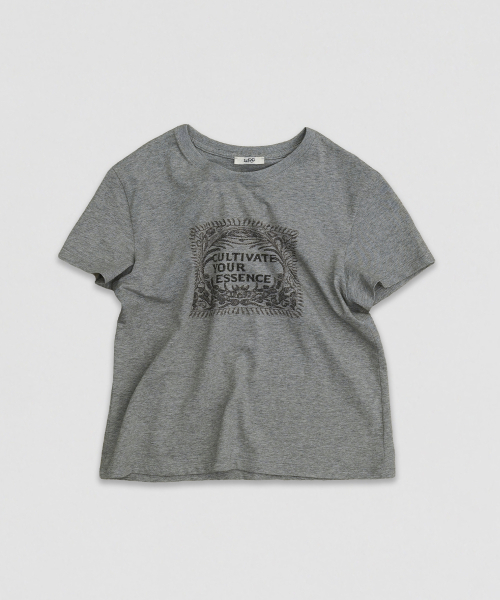 LMOOD WOMEN(エルムード ウーマン)の「カルトTシャツメランジグレー(Tシャツ/カットソー・レディース・その他・38/36)」の2枚目の写真