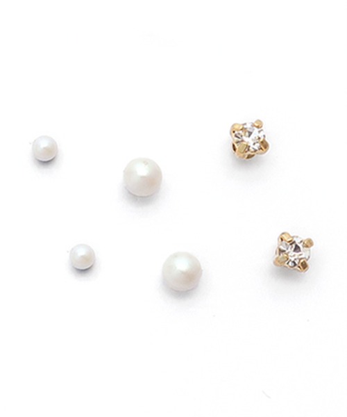 ISS（イズ）の「ISS イズ：ベーシックセット　ピアス（ピアス（両耳用）・レディース・ゴールド/シルバー/ゴールド系その他/ピンクゴールド・FREE）」の21枚目の写真