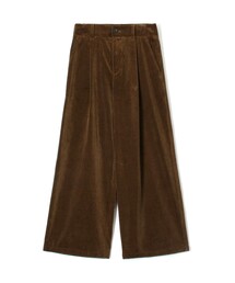 【WEB先行予約】シャンカールコットンコーデュロイ タックワイドパンツ