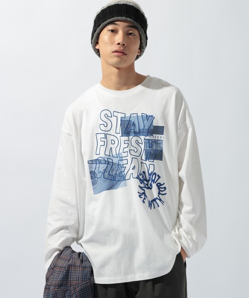 niko and...(ニコアンド)の「【インブランド】アソートデザインロンTEE【UNISEX】(Tシャツ/カットソー・レディース・ブルー・FREE)」の7枚目の写真