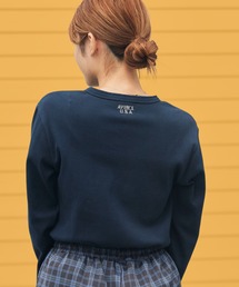 AVIREX/アビレックス DAILY RIB L/S HENLEY NECK T-SHIRT デイリー リブ 長袖 ヘンリーネック Tシャツ 抗菌防臭 ロンT 無地 シンプル 定番 ベーシック メンズ レディース 2026年 秋 秋服 冬 冬服