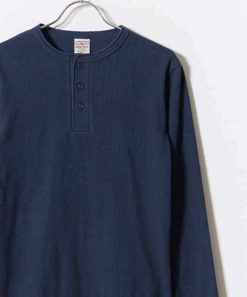 AVIREX（アヴィレックス）の「AVIREX/アビレックス DAILY RIB L/S HENLEY NECK T-SHIRT デイリー リブ 長袖 ヘンリーネック Tシャツ 抗菌防臭 ロンT 無地 シンプル 定番 ベーシック メンズ レディース 2026年 秋 秋服 冬 冬服（Tシャツ/カットソー・メンズ・ホワイト/ブラック/グレー/ネイビー/チャコール・S/M/L/XL）」の5枚目の写真