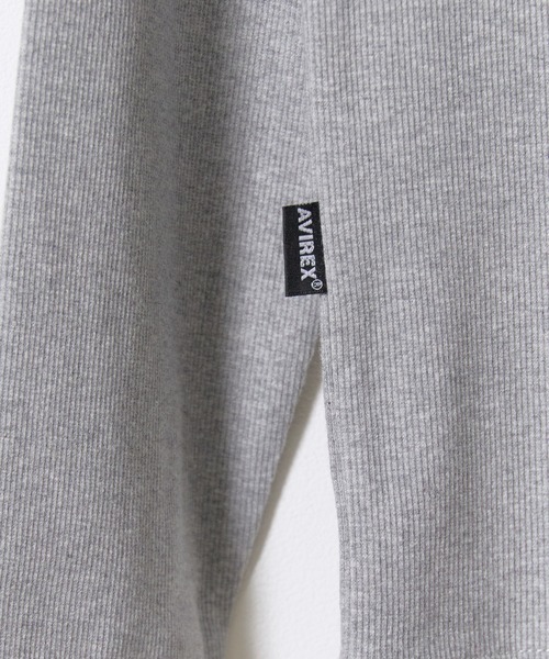 AVIREX（アヴィレックス）の「AVIREX/アビレックス DAILY RIB L/S HENLEY NECK T-SHIRT デイリー リブ 長袖 ヘンリーネック Tシャツ 抗菌防臭 ロンT 無地 シンプル 定番 ベーシック メンズ レディース 2026年 秋 秋服 冬 冬服（Tシャツ/カットソー・メンズ・ホワイト/ブラック/グレー/ネイビー/チャコール・S/M/L/XL）」の10枚目の写真