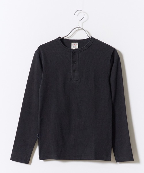 AVIREX（アヴィレックス）の「AVIREX/アビレックス DAILY RIB L/S HENLEY NECK T-SHIRT デイリー リブ 長袖 ヘンリーネック Tシャツ 抗菌防臭 ロンT 無地 シンプル 定番 ベーシック メンズ レディース 2026年 秋 秋服 冬 冬服（Tシャツ/カットソー・メンズ・ホワイト/ブラック/グレー/ネイビー/チャコール・S/M/L/XL）」の19枚目の写真