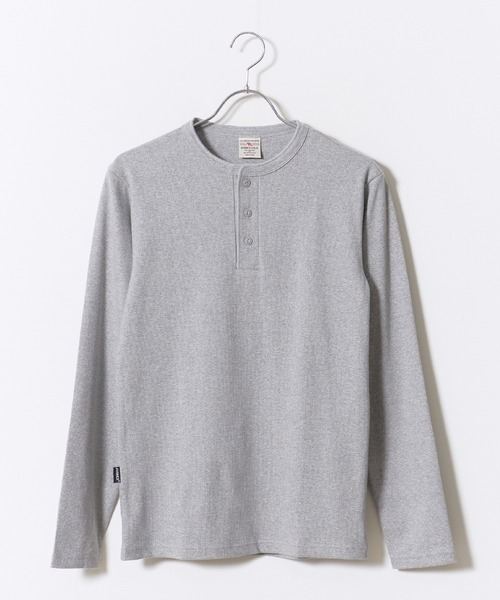AVIREX（アヴィレックス）の「AVIREX/アビレックス DAILY RIB L/S HENLEY NECK T-SHIRT デイリー リブ 長袖 ヘンリーネック Tシャツ 抗菌防臭 ロンT 無地 シンプル 定番 ベーシック メンズ レディース 2026年 秋 秋服 冬 冬服（Tシャツ/カットソー・メンズ・ホワイト/ブラック/グレー/ネイビー/チャコール・S/M/L/XL）」の17枚目の写真