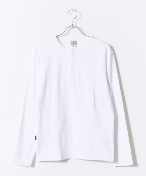 AVIREX（アヴィレックス）の「AVIREX/アビレックス DAILY RIB L/S HENLEY NECK T-SHIRT デイリー リブ 長袖 ヘンリーネック Tシャツ 抗菌防臭 ロンT 無地 シンプル 定番 ベーシック メンズ レディース 2026年 秋 秋服 冬 冬服（Tシャツ/カットソー・メンズ・ホワイト/ブラック/グレー/ネイビー/チャコール・S/M/L/XL）」の22枚目の写真