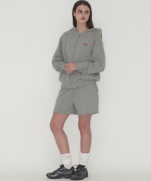 Studded set short pants - Grey