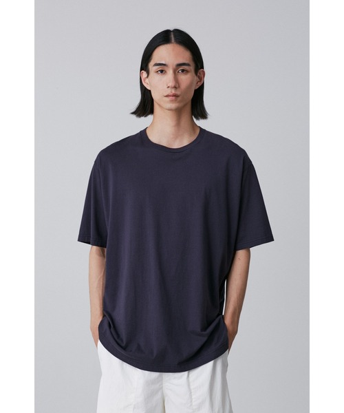 Y(ワイ)の「Y / ORGANIC COTTON JERSEY S/S T(Tシャツ/カットソー・メンズ・ネイビー/ホワイト・SMALL/MEDIUM)」の2枚目の写真