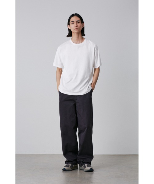 Y(ワイ)の「Y / ORGANIC COTTON JERSEY S/S T(Tシャツ/カットソー・メンズ・ネイビー/ホワイト・SMALL/MEDIUM)」の6枚目の写真