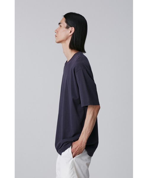 Y(ワイ)の「Y / ORGANIC COTTON JERSEY S/S T(Tシャツ/カットソー・メンズ・ネイビー/ホワイト・SMALL/MEDIUM)」の15枚目の写真
