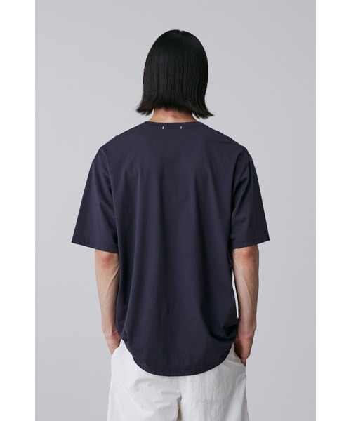 Y(ワイ)の「Y / ORGANIC COTTON JERSEY S/S T(Tシャツ/カットソー・メンズ・ネイビー/ホワイト・SMALL/MEDIUM)」の16枚目の写真