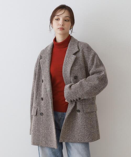 DRESSTERIOR(ドレステリア)の「ウールヘリンボーンジャコット(テーラードジャケット・レディース・ブラウン系その他4・36/38)」の3枚目の写真
