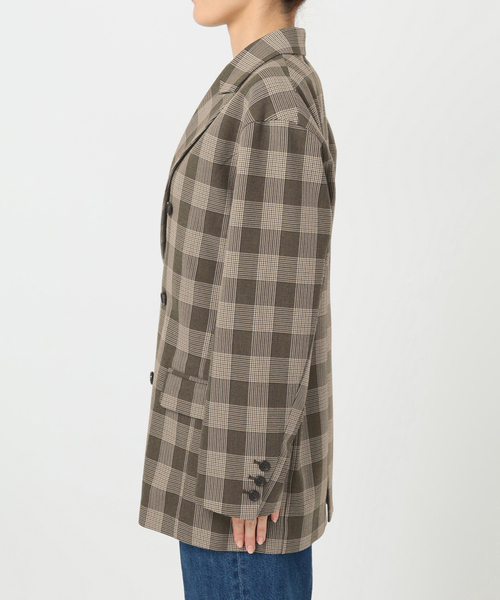 B.C STOCK(ベーセーストック)の「《S/Mサイズ展開》Wブレスト6Bテイラージャケット(その他アウター・レディース・ブラウン/チャコールグレー/チョコ・SMALL/MEDIUM)」の19枚目の写真