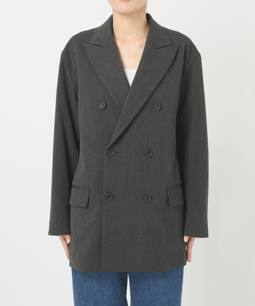 B.C STOCK(ベーセーストック)の「《S/Mサイズ展開》Wブレスト6Bテイラージャケット(その他アウター・レディース・ブラウン/チャコールグレー/チョコ・SMALL/MEDIUM)」の12枚目の写真