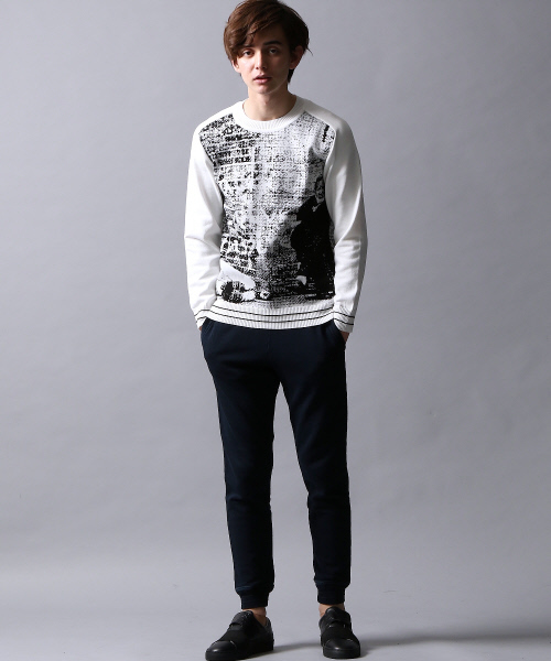 5351 POUR LES HOMMES（ゴーサンゴーイチプールオム）の「ﾓﾀﾞﾝｽﾆｰｶｰ（スニーカー・メンズ・ブラック/ホワイト・46/42/44/40）」の7枚目の写真