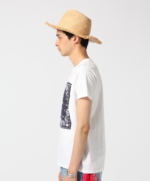 RAGEBLUE（レイジブルー）の「バンダナプリントTシャツ/724179（Tシャツ/カットソー・メンズ・ホワイト/ネイビー/グレー/ブラック/レッド・LARGE/MEDIUM）」の6枚目の写真