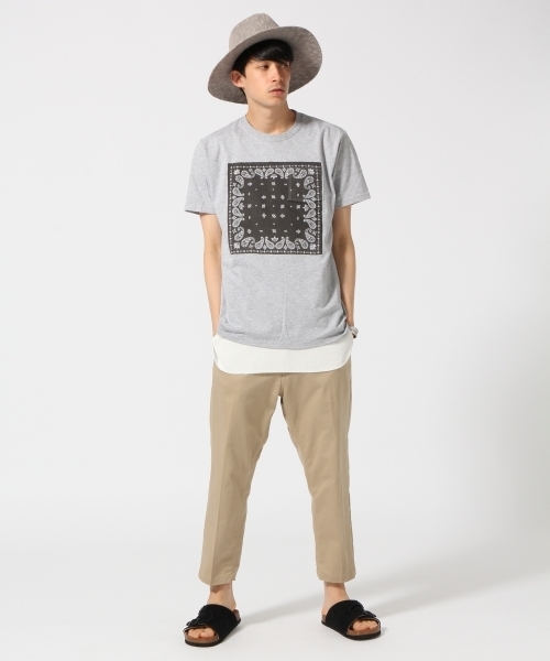 RAGEBLUE（レイジブルー）の「バンダナプリントTシャツ/724179（Tシャツ/カットソー・メンズ・ホワイト/ネイビー/グレー/ブラック/レッド・LARGE/MEDIUM）」の12枚目の写真