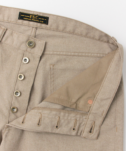 FREEMANS SPORTING CLUB(フリーマンズ スポーティング クラブ)の「FSC JP T/C HOPSACK ST TAPERED PT(その他パンツ・メンズ・ベージュ/ライトブルー・1/2/3)」の6枚目の写真