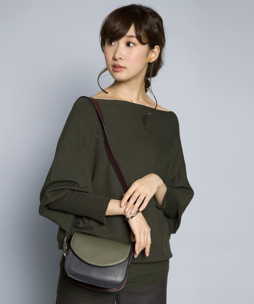 PLAIN CLOTHING（プレーンクロージング）の「トライカラーショルダーバッグ【PLAIN CLOTHING】（ショルダーバッグ・レディース・ブルー/ネイビー/ブラック・FREE）」の2枚目の写真
