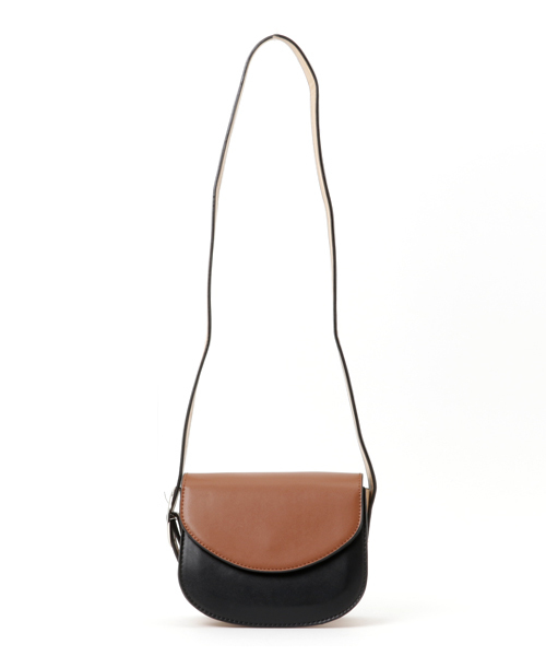 PLAIN CLOTHING（プレーンクロージング）の「トライカラーショルダーバッグ【PLAIN CLOTHING】（ショルダーバッグ・レディース・ブルー/ネイビー/ブラック・FREE）」の8枚目の写真