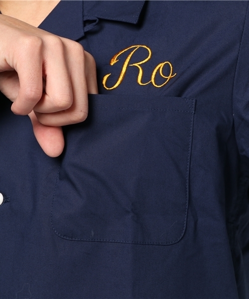 ROTAR(ローター)の「Minimal design open collar shirt / オープンカラーシャツ / 開襟(シャツ/ブラウス・メンズ・グリーン/ネイビー/キャメル・MEDIUM/LARGE)」の8枚目の写真